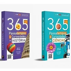 Kit 365 Passatempos & Curiosidades + de 1400 Curiosidades e Atividades | História e Ciências