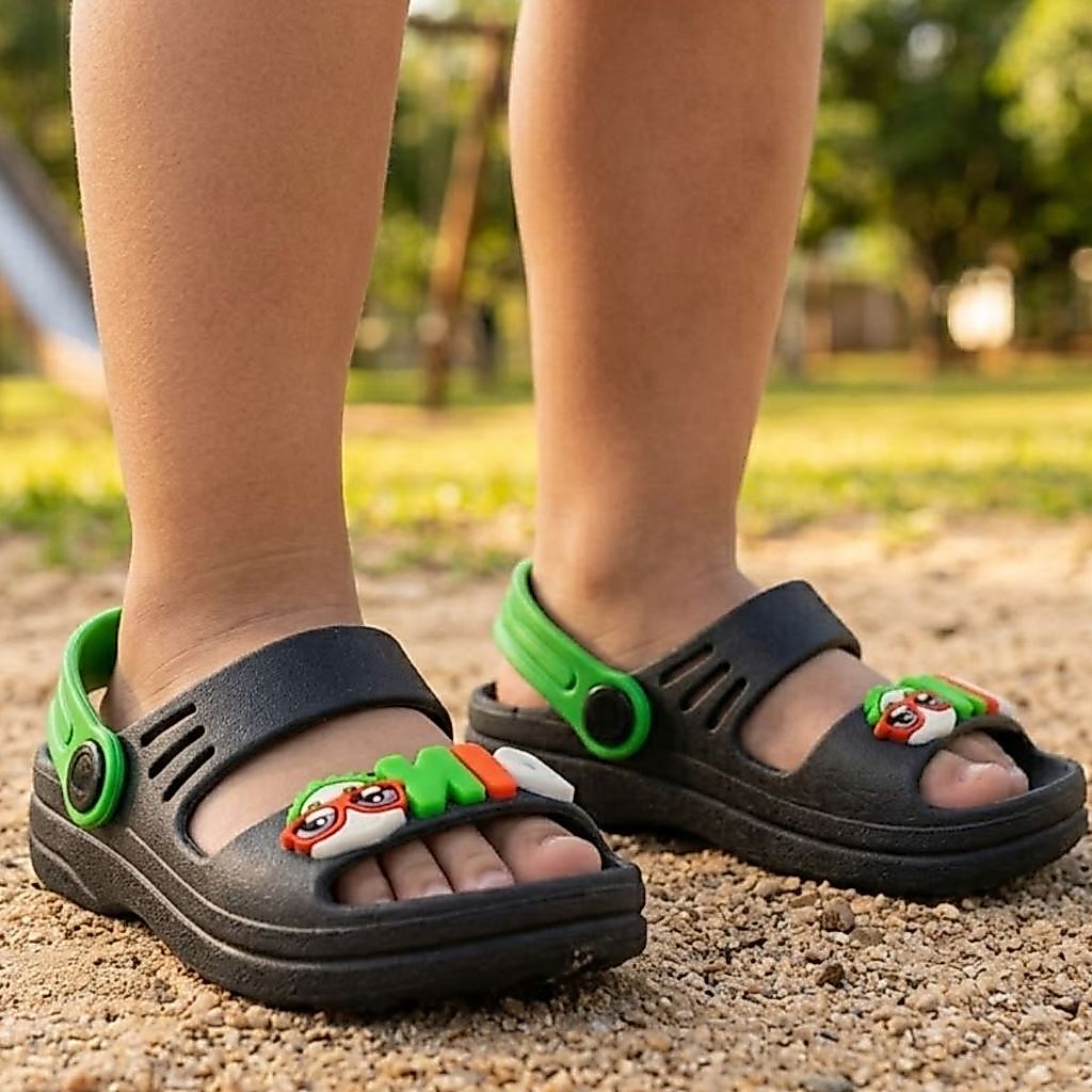 Papete Sandália Babuche Infantil Menino Dino escolar verao · foto 2