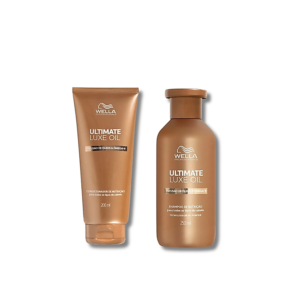 Kit Wella Ultimate Luxe Oil - Shampoo 250ml + Condicionador 200ml