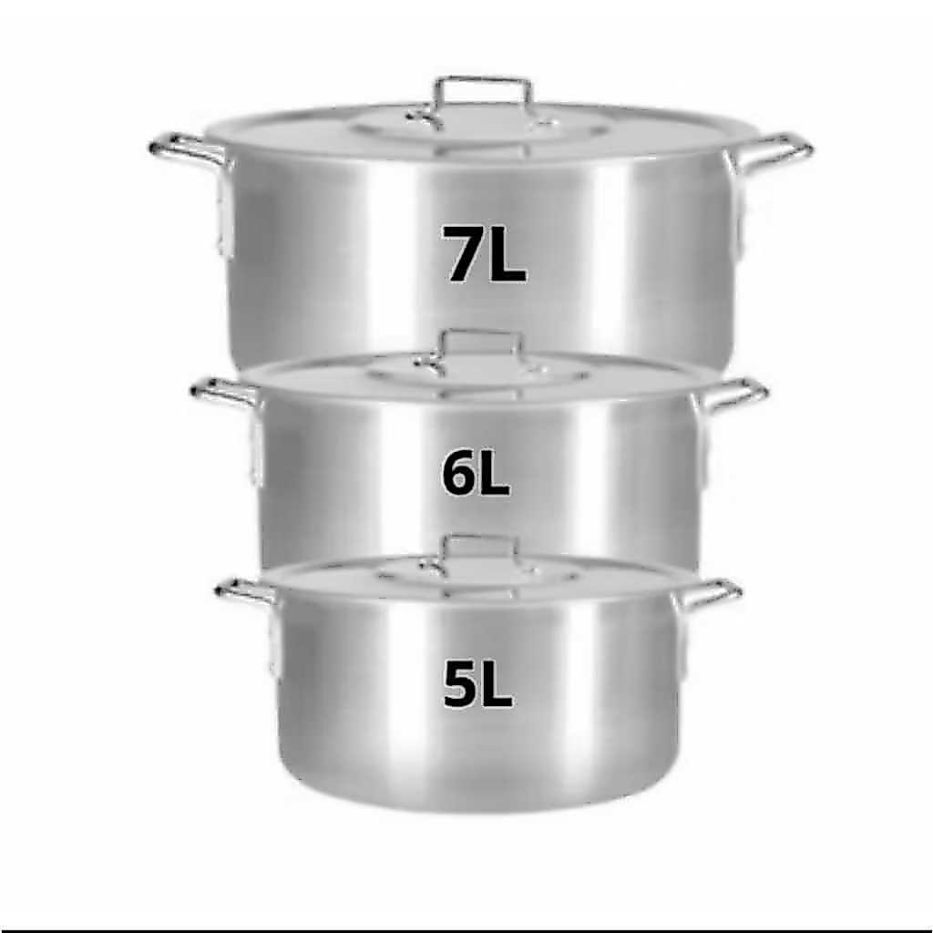 Kit Panelas de Alumínio para Feijoada Jogo de Panela 3 peças Kit Feijoada Caçarola Grande
