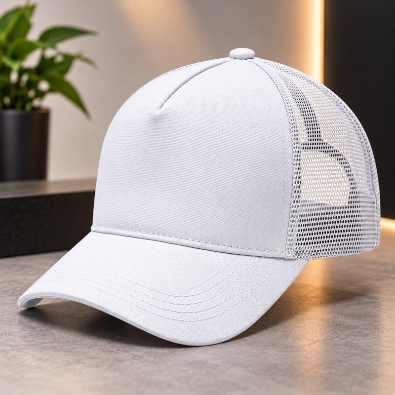 Boné Trucker Telinha Azul Preto Masculino Regulável Ajustável Vermelho Branco Azul Royal — imagem 2 de 2