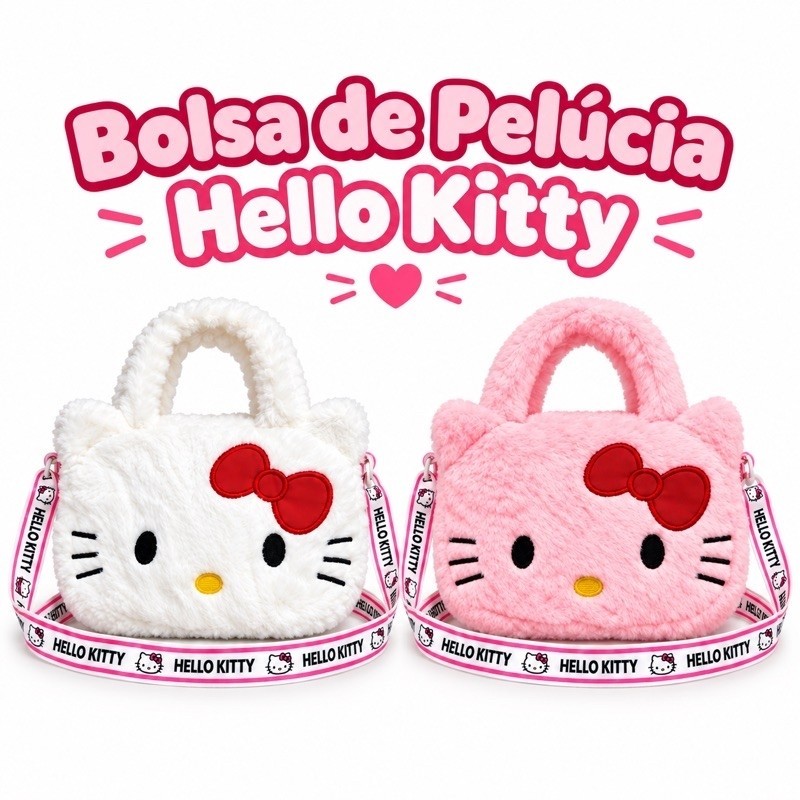 bolsinha infantil Hello Kitty🩷 Mão e Transversal .