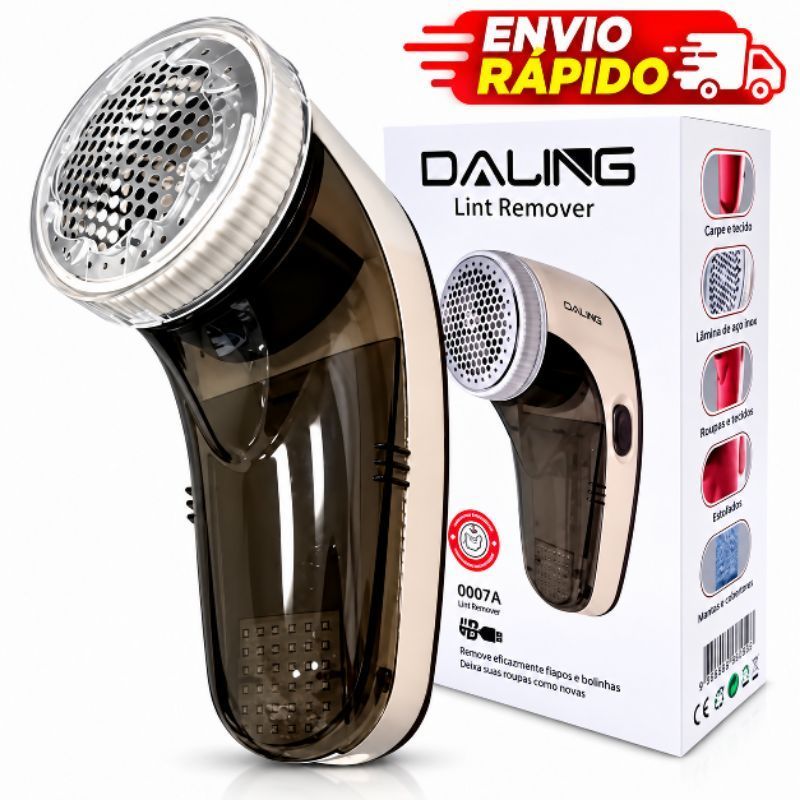 Removedor de Pelos e Fiapos Elétrico Papa Bolinhas Portátil Lâmina Rotativa