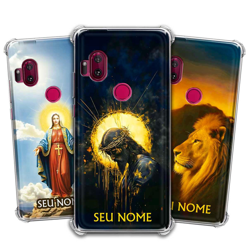 Capa/Capinha - Motorola Moto One Hyper - Jesus Fé Cristã Evangélica Personalizada com Nome