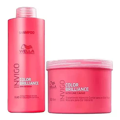 Wella - Color Brilliance - Kit Shampoo 1 L + Mascara 500 Ml