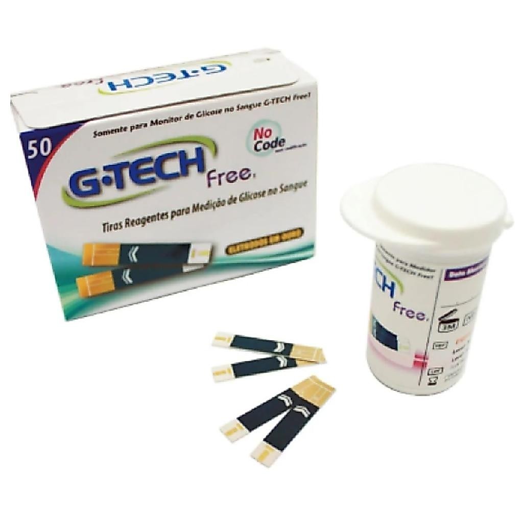 Tiras Reagentes G.tech Free (no Code) C/50 Un