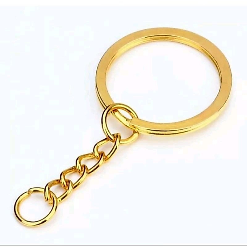 argola italiana achatada  para chaveiro - italiana 25mm 50 peças