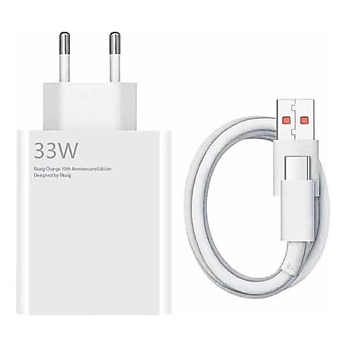 Carregador Turbo 33w P/ Xia Redmi Note 10s 9s Note 11 12