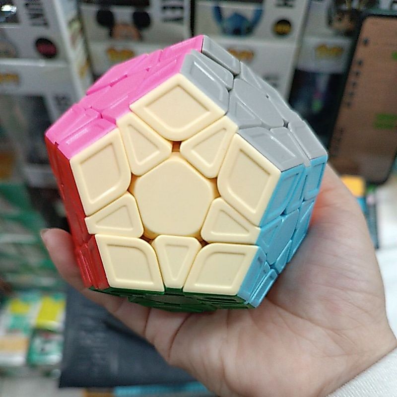 cubo mágico Megaminx Qiyi profissional / Cubo mágico redondo barril cilindro 3x3x3.