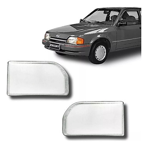 Lentes Do Farol De Vidro Para Escort 1987 A 1993 Dir ou Esqu