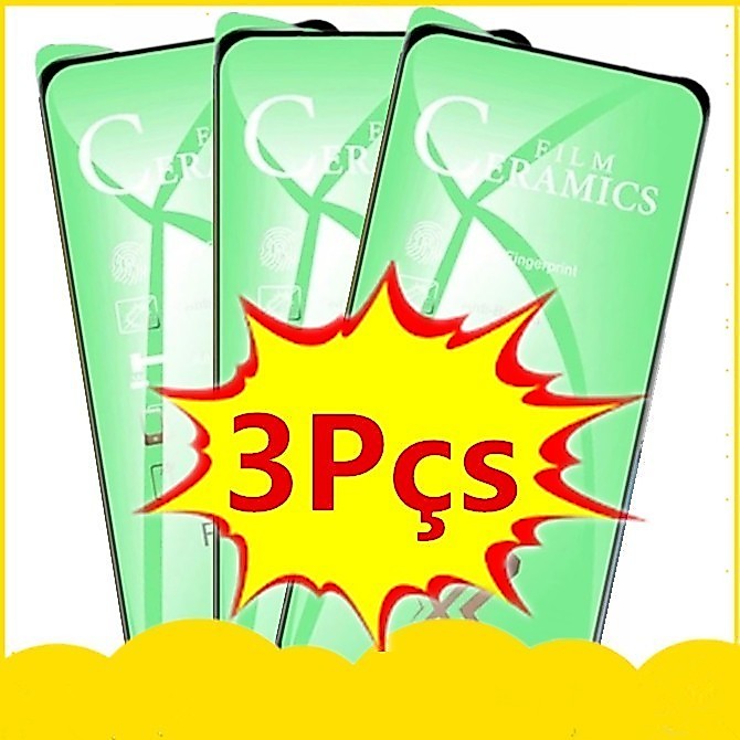 KIT Com 3 Película De Cerâmica 3D/9D Para Samsung Galaxy S8 S9 S10 S 10 Plus S20 Fe S21 S22 S23 Ultra