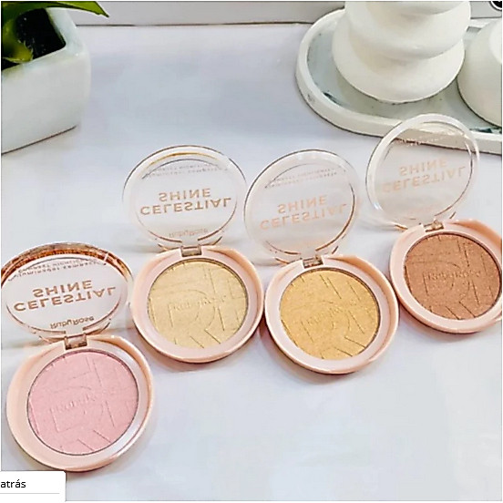 Iluminador Compacto Celestial Shine Linha Rosa Ruby Rose HB-M701