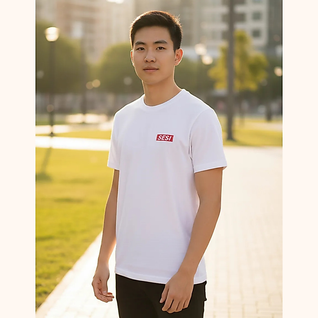 CAMISA CAMISETA SESI UNIFORME ESCOLAR ADULTOS E CRIANÇAS MASCULINO E FEMININO UNISEX TAMANHOS 8 AO GG