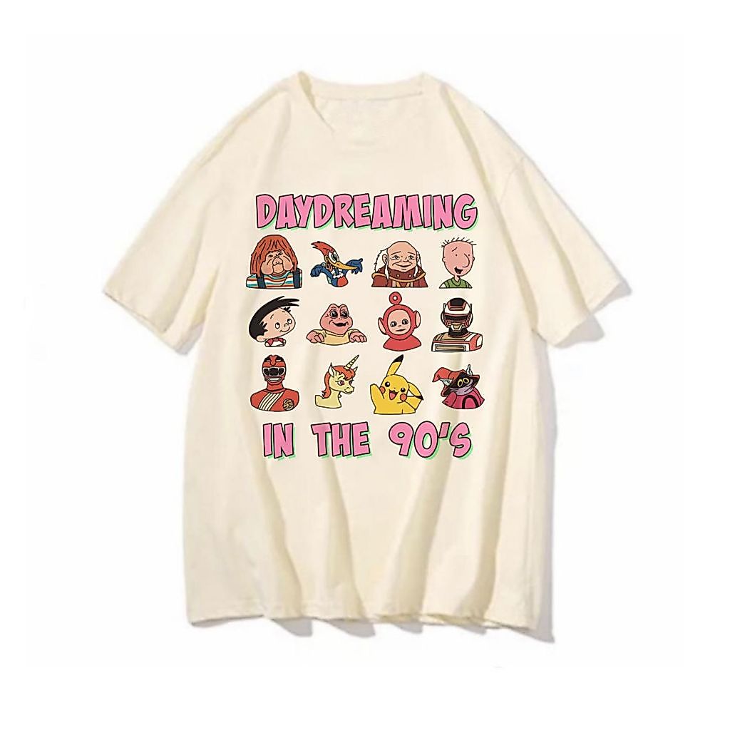Camiseta divertida daydreaming desenhos classicos anos 90s cartoon blusa feminina masculina vintage art retro animados