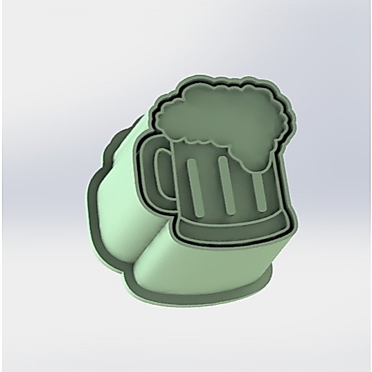 Ejetor e modelador de Docinhos e Doces Caneca Cerveja - Bar, Boteco