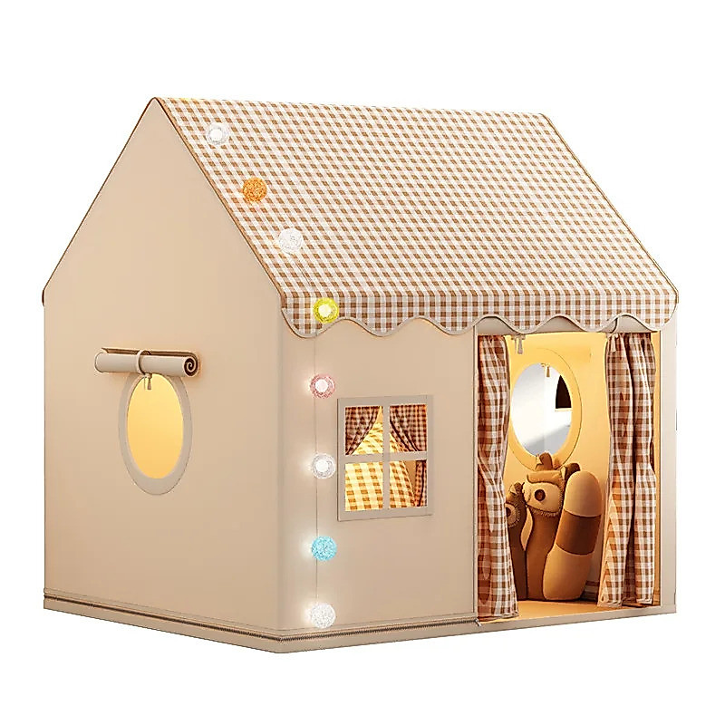 Criança Pequena Casa Dobrável Playtent Brinquedo Tenda Princesa Menina Castelo Jogar Do Bebê Não Inclui Bola De Luz Pres