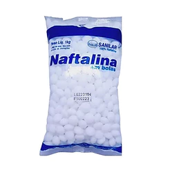 NAFTALINA PURA EM BOLAS SANILAR 1KG 2kg 3kg e 600g