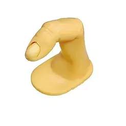 Dedo para Treinamento pintura de unha Manicure sem Unha