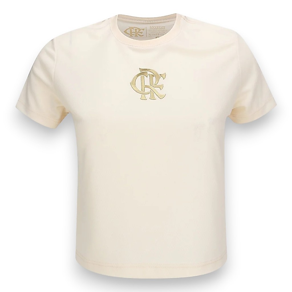 Camisa Feminina Flamengo Dry Off White Oficial