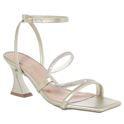 Sandália Feminina Salto Taça Alto Strass Festa Luxo Casamento Moda Original Confortável Leve