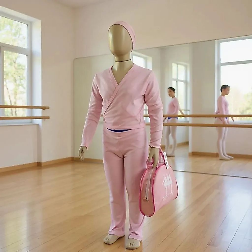 Casaquinho Transpassado de Ballet Infantil  Rosa Bebê Azul Bebê Azul Marinho Branco E Preto. Envio em Até 24 horas