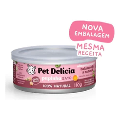 Ração Úmida Papinha De Frango 110Gr - Gatos - Pet Delicia