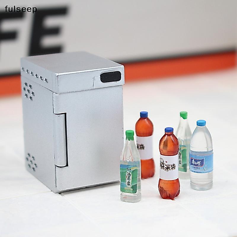 [fulseep] Congelador , Armário De Bebidas , Cozinha Poeta , Cena De Jogo De Comida Em Miniatura , Modelo De Móveis BR