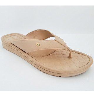 TERRA & ÁGUA CHINELO ANATÔMICO ANABELA COR TAUPE(NUDE)