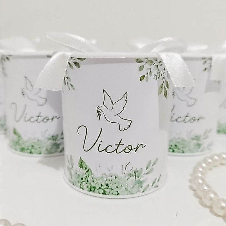 Lembrancinha Personalizada Tubolata Batizado menino e menina / Primeira Eucaristia TODOS OS TEMAS