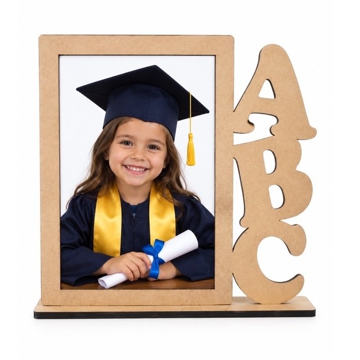 Kit 5 Unidades Recordação Escolar Infantil Porta Retrato Para Formatura ABC