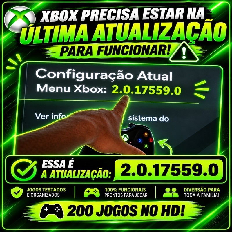 HD 500gb + 200 jogos para Xbox 360 — imagem 2 de 2