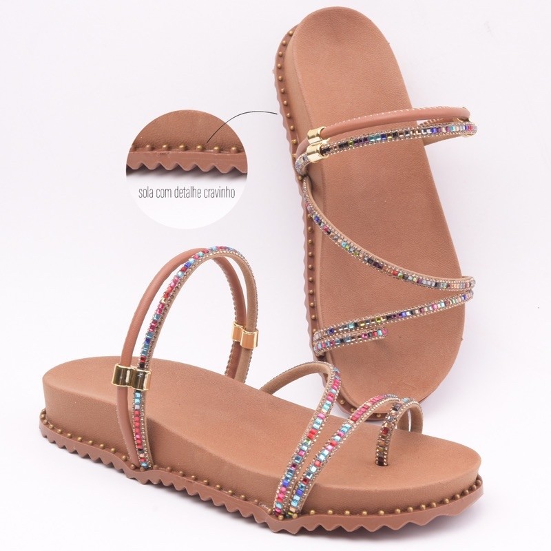 Sandalia feminina papete birken FLatform Original Reveillon tendencia 2026