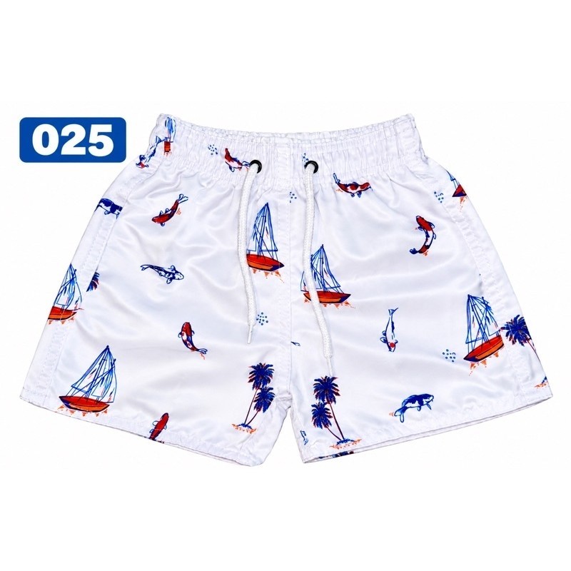 Bermuda Short Tactel Infantil Juvenil  8 10 12  Anos Estampadas Variadas Praia Piscina Verão Com Elástico Traje de Banho