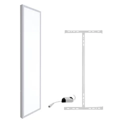 Luminária Painel Plafon Sobrepor Led 30x120cm 50w Retangular Estrutura Branco-frio 127/220v