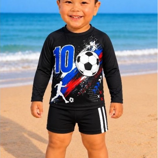 Conjunto Blusa Proteção UV+ Sunga UV Menino Praia