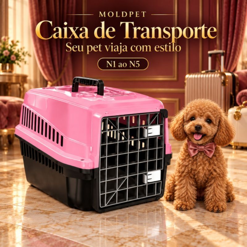 Caixa de Transporte N1 N2 N3 N4 N5 Cachorro Gato Coelho Aves Cão Porte Pequeno Médio