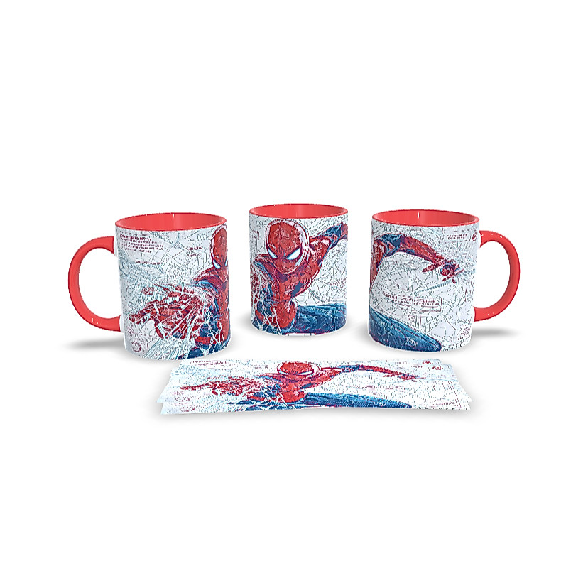 Caneca de Cerâmica Personalizada Homem Aranha Spider Man 325ml Presente