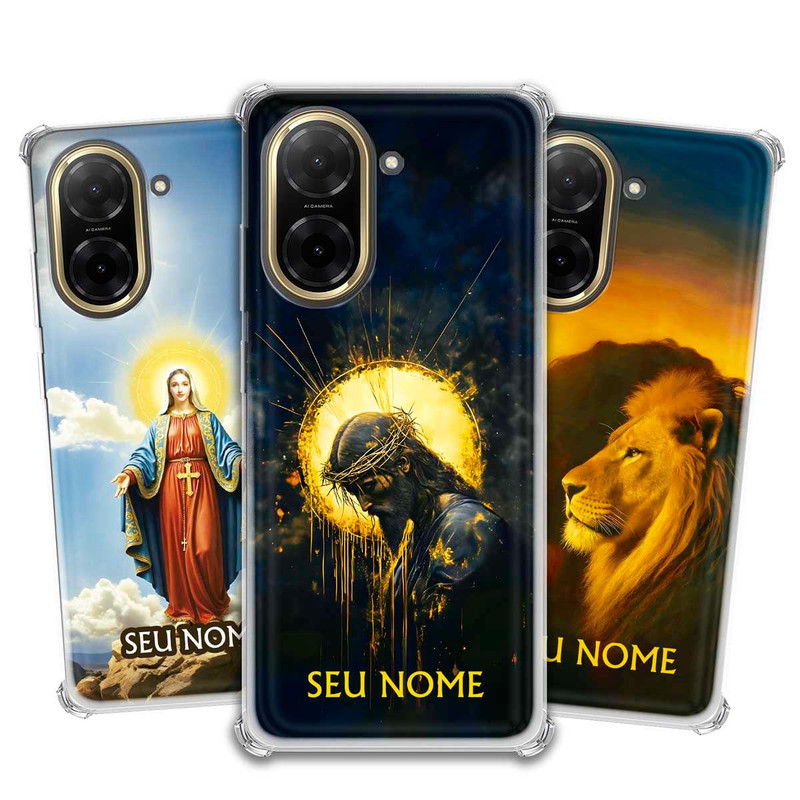 Capa/Capinha - Xiaomi Redmi A5 - Jesus Fé Cristã Evangélica Personalizada com Nome