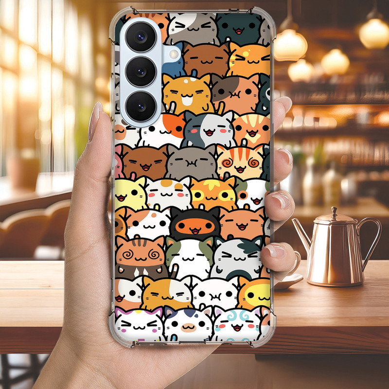 Capinha Capa (3439) GATOS GATINHOS para GALAXY A20,A16,A15,4G,5G,A14,A13,A12,A11,A10S,A10,A03S,A06,A05S,A05,A04S