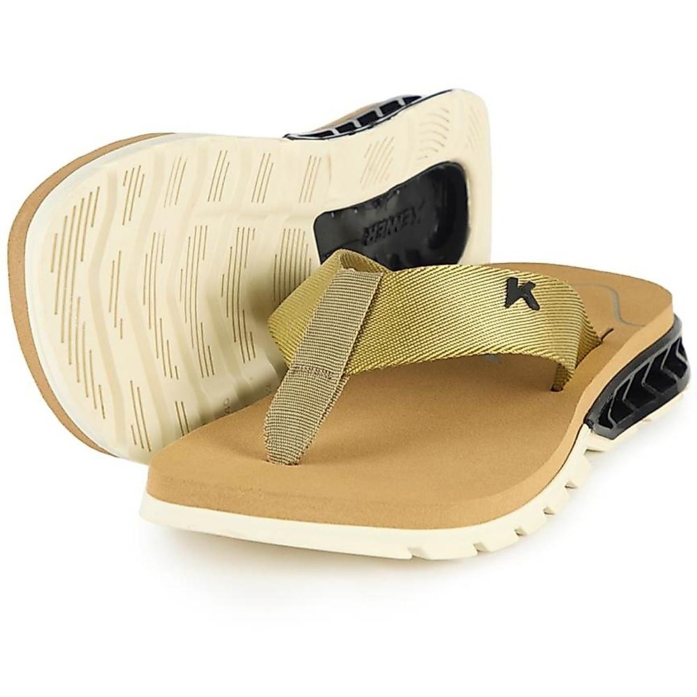 Chinelo Kenner Rakka U1 Masculino - Bege e Preto