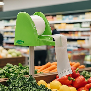 Bobina P M G Sacos Plástico Picotado Alimentos Supermercado Mercearia Fundo Estrela