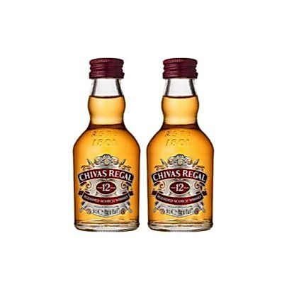 MINIATURA WHISKY CHIVAS 12A 50ML KIT 2 UNIDADES