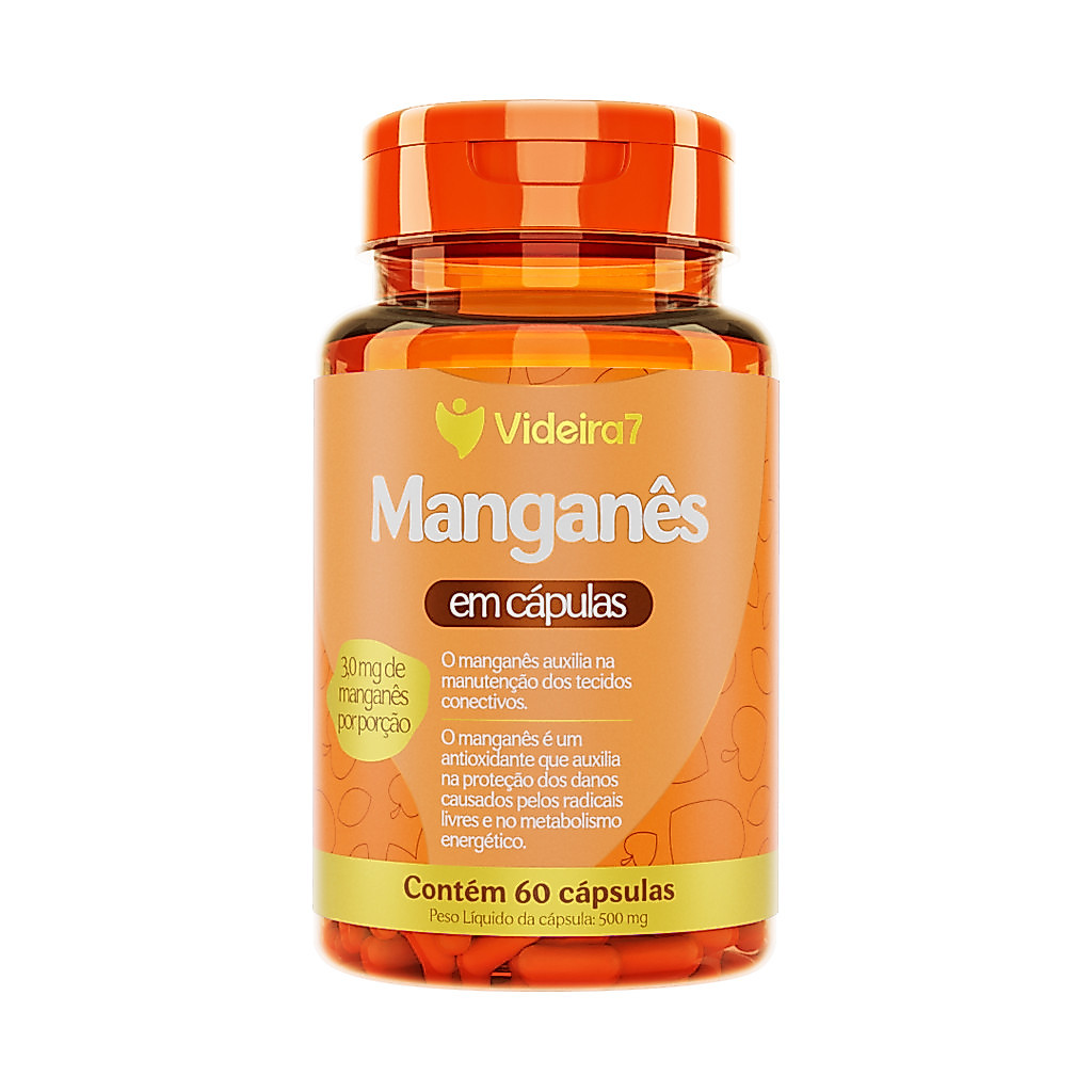 Manganês 3mg – 60 Cápsulas | Videira7