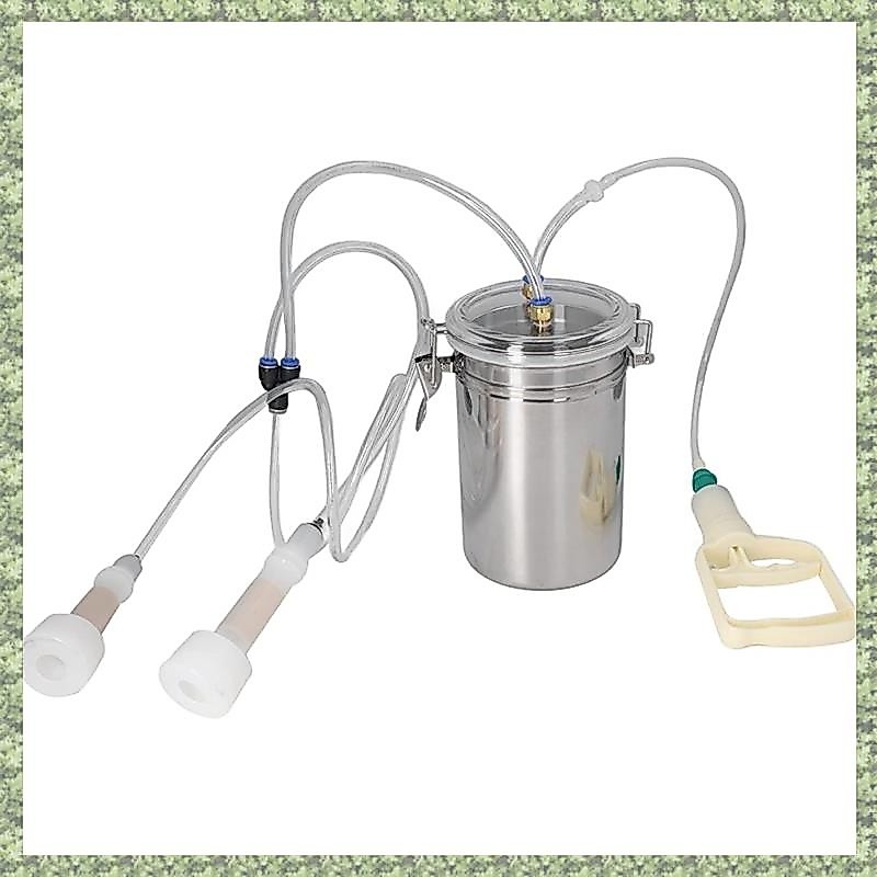 Máquina De Ordenha Manual 2000ml , Economia De Esforço , De Vaca , Bomba De Vácuo Portátil Para Planta De Leite