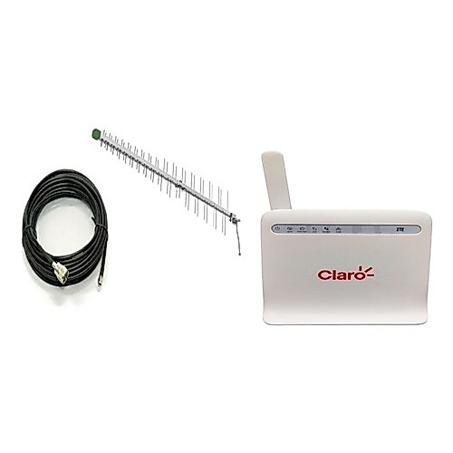 Modem 4g 3g Roteador Wifi Zte Mf253l Antena Full Cabo De 10m