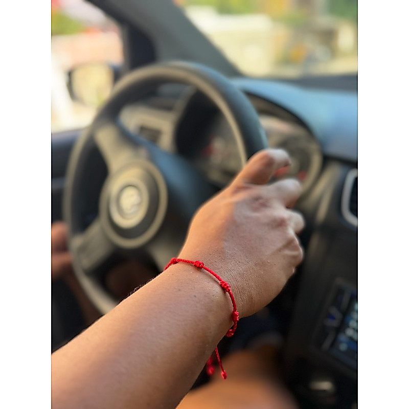 pulseira 7 nós vermelha masculina  ajustavel proteção amoleto