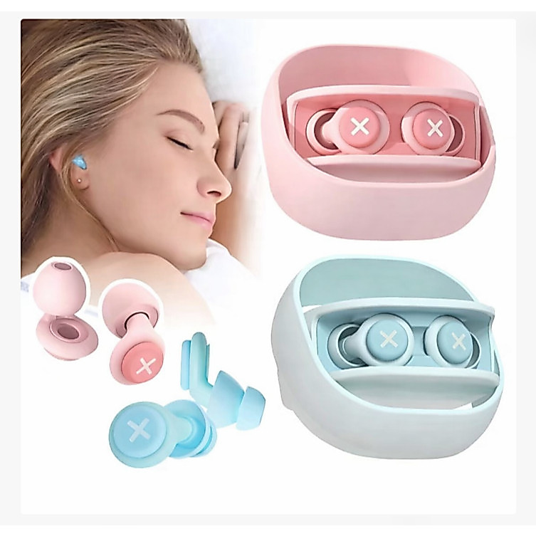Imagem Protetor Auricular de Silicone com Espuma Macia Tampões para Redução de Ruído e Isolamento Acústico Zyoou