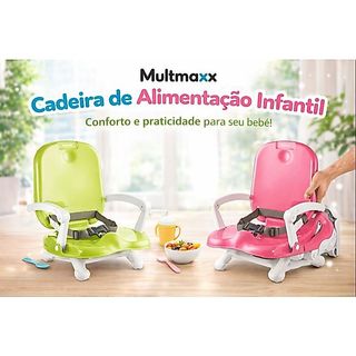 Cadeira De Alimentação Infantil Cadeirinha Portátil Compacta Abre e Fecha Bebê Dobravel Multmaxx