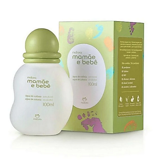 Água de Colônia Mamãe e Bebê Natura 100 ml