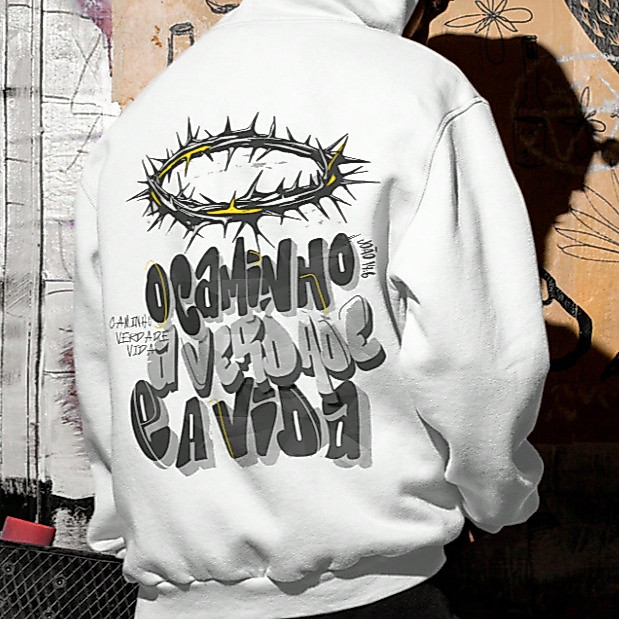 Moletom blusa de frio inverno Cristão Algodão Canguru gospel street